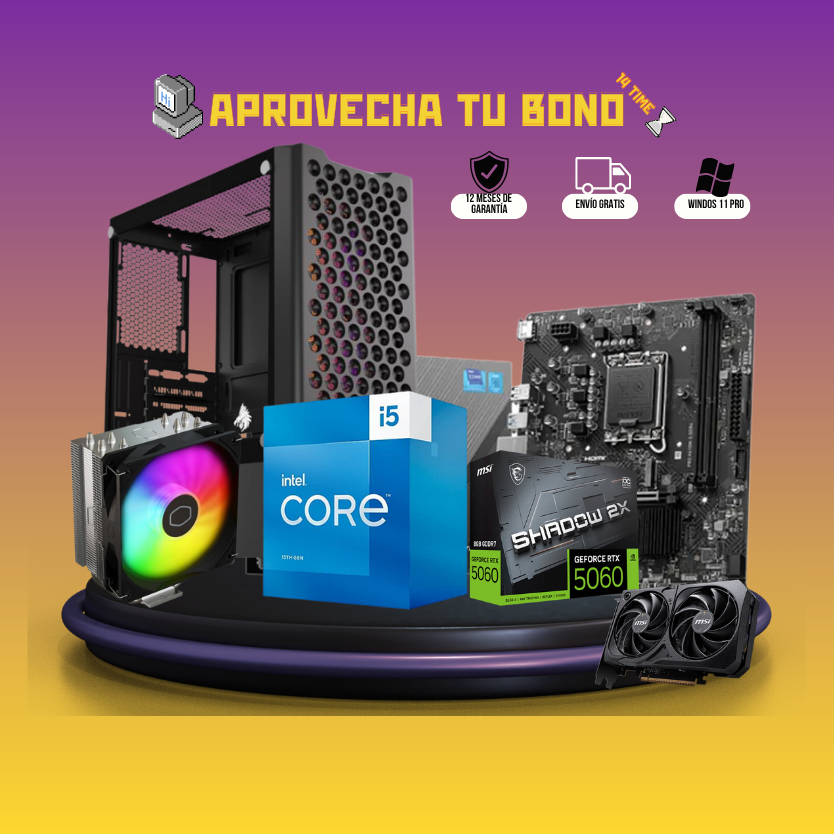 Intel i5 13500-16GB-RTX 5060 8GB - MicroQuetzalNacional